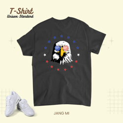 america patriotic or 4th of July or american flag bald eagle 23, T-Shirt, Unisex Standard T-Shirt