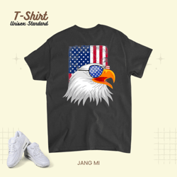 america patriotic or 4th of July or american flag bald eagle, T-Shirt, Unisex Standard T-Shirt