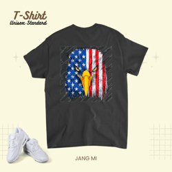 American Eagle Shirt USA Flag 4th of July Independence, T-Shirt, Unisex Standard T-Shirt