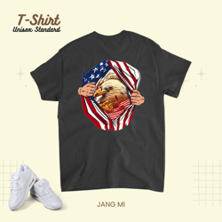American Flag 4th Of July USA Eagle, T-Shirt, Unisex Standard T-Shirt