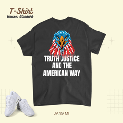 American Flag Eagle Truth Justice, T-Shirt, Unisex Standard T-Shirt