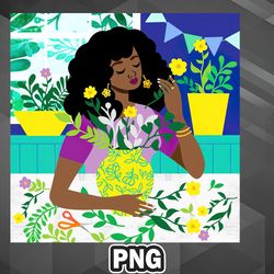 African PNG Flower Arrangement PNG For Sublimation Print