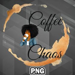 African PNG Coffee Chaos PNG For Sublimation Print