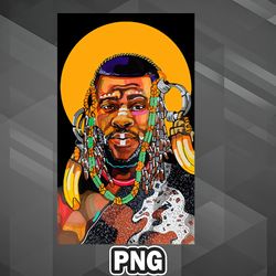African PNG King Is Black PNG For Sublimation Print