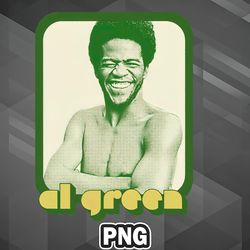 African PNG Al Green Retro Aesthetic Fan Design PNG For Sublimation Print High Resolution For Chirstmas