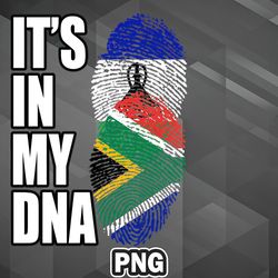 African PNG Basotho And South African Mix Heritage DNA Flag PNG For Sublimation Print Good For Decor