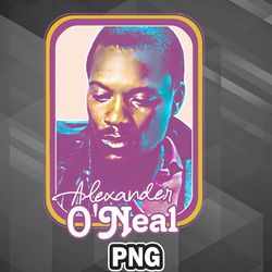 African PNG Alexander ONeal 80s Retro Fan Design PNG For Sublimation Print Customized For Silhoette