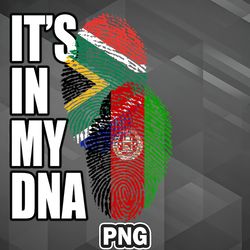 African PNG Afghan And South African Mix Heritage DNA Flag PNG For Sublimation Print Unique For Apparel, Mug