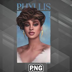 African PNG Phyllis Hyman PNG For Sublimation Print Unique For Silhoette