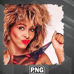 African PNG Tina Turner 80s PNG For Sublimation Print Good For Apparel, Mug