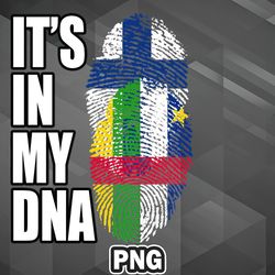African PNG Finland And Central African Mix Heritage DNA Flag PNG For Sublimation Print Digital For Apparel, Mug