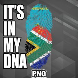 African PNG Kazakhstani And South African Mix Heritage DNA Flag PNG For Sublimation Print Trendy For Cricut