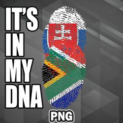 African PNG Slovak And South African Vintage Heritage DNA Flag PNG For Sublimation Print Transparent For Cricut