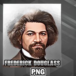 African PNG Frederick Douglass PNG For Sublimation Print Top For Apparel, Mug