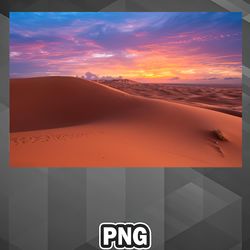 African PNG Sahara Desert Near Merzouga Morocco At Sunset PNG For Sublimation Print Digital For Decor