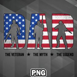 Veteran PNG Dad PNG For Sublimation Print_PNG_Design Trendy For Cricut