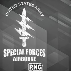 Army PNG US Special Forces Airborne distressed PNG For Sublimation Print High Resolution For Decor
