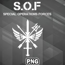 Army PNG Special Operations Forces SOF PNG For Sublimation Print High Quality For Chirstmas