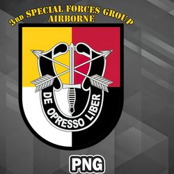 Army PNG 3rd Special Forces Group PNG For Sublimation Print Best For Silhoette