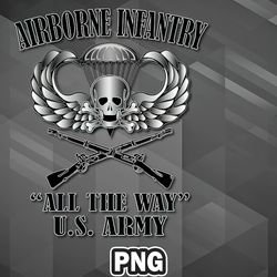 Army PNG Airborne Infantry Printable For Silhoette