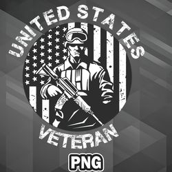 Army PNG United States Veteran PNG For Sublimation Print Printable For Decor