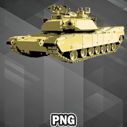 Army PNG M1 Abrams US Military Tank PNG For Sublimation Print Good For Chirstmas
