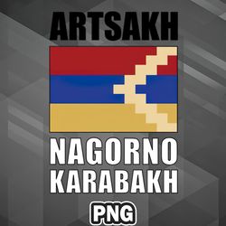 Asian PNG Flag of Artsakh Nagorno Karabakh Capital Country Vintage PNG For Sublimation Print Exclusive For Silhoette