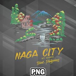Asian PNG Naga City Bicol Mt.Isarog Philippines Country PNG For Sublimation Print Good For Silhoette