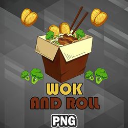 Asian PNG Wok Box And Roll Asia Country Culture PNG For Sublimation Print Digital For Cricut