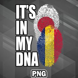 Asian PNG Chadian And Japanese Mix Heritage DNA Flag PNG For Sublimation Print High Quality For Chirstmas