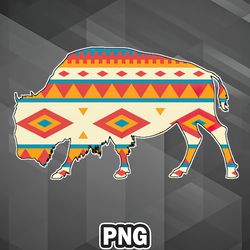 Asian PNG Bison Pattern Trendy For Cricut