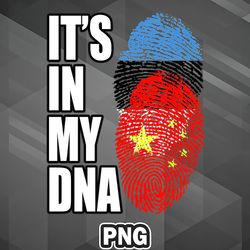 Asian PNG Estonian And Chinese Mix Heritage DNA Flag Asia Country Culture PNG For Sublimation Print Unique For Apparel,