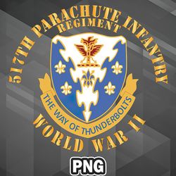 Army PNG 517th Parachute Infantry Regiment Unique For Craft