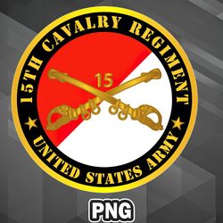 Army PNG 15th Cavalry Regiment Digital For Cricut