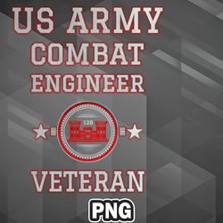 Army PNG US Army Combat Engineer Veteran PNG For Sublimation Print High Resolution For Craft