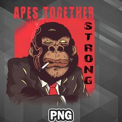 Army PNG Apes Together Strong Gme Amc Ape Gorilla To the moon PNG For Sublimation Print Exclusive For Apparel, Mug