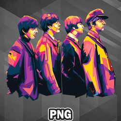 Artist PNG Retro Band PNG For Sublimation Print High Quality For Apparel, Mug