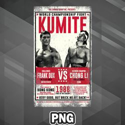 Artist PNG Bloodsport Championship Poster PNG For Sublimation Print Trendy For Chirstmas