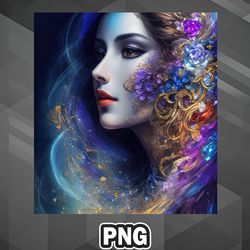 Artist PNG Capturing the Essence of a Radiant Muse PNG For Sublimation Print Customized For Craft