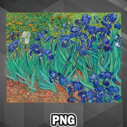 Artist PNG Irises PNG For Sublimation Print Trendy For Craft