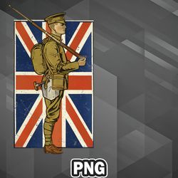 Army PNG Vintage British Soldier PNG For Sublimation Print Transparent For Chirstmas