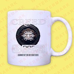 CREED WITH 3 DOORS DOWN SUMMER OF '99 ON TOUR 2024 Mug