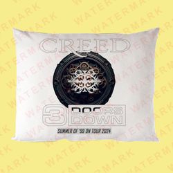 CREED WITH 3 DOORS DOWN SUMMER OF '99 ON TOUR 2024 Pillow Cases