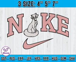 Duchess Embroidery Design, Nike x The Aristocats Embroidery, Embroidery Machine