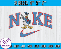 nike x donal embroidery, donald duck embroidery, cartoon embroidery design, applique embroidery designs