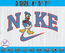nike x donal embroidery, donald duck embroidery, machine embroidery applique design