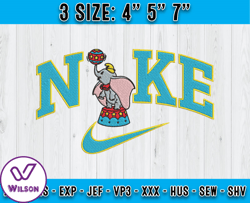 dumbo play ball embroidery, nike cartoon embroidery, embroidery applique