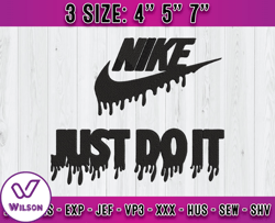 nike just do it embroidery, nike logo embroidery, embroidery applique