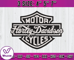 harley logo embroidery, embroidery design file, machine embroidery applique design