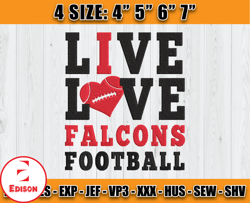Atlanta Falcons Embroidery, NFL Falcons Embroidery, NFL Machine Embroidery Digital, 4 sizes Machine Emb Files-19-Edison